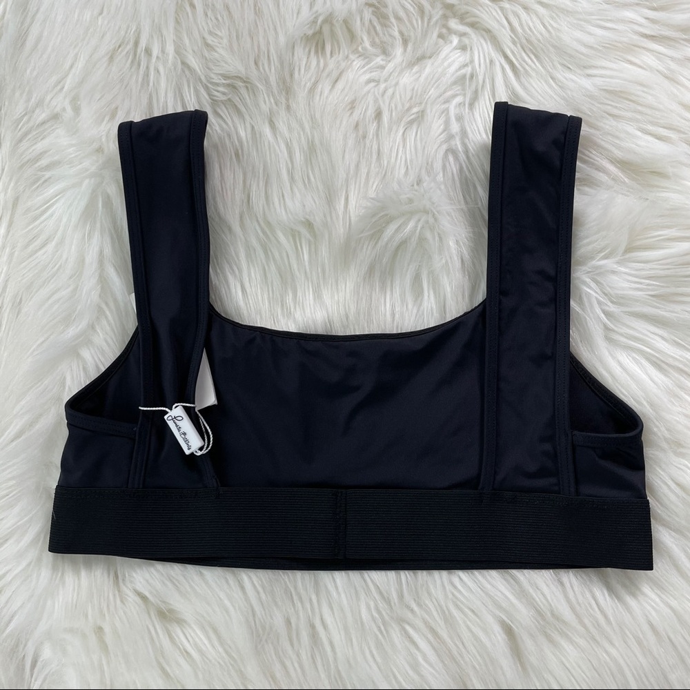 Frankie's Bikinis Dylan Embroidered Top in Black L - Picture 4 of 8